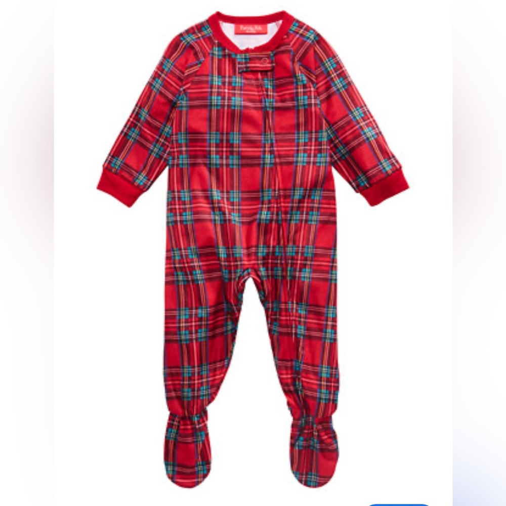 HOLIDAY LANE | Brinkley Plaid Pajamas One-Piece